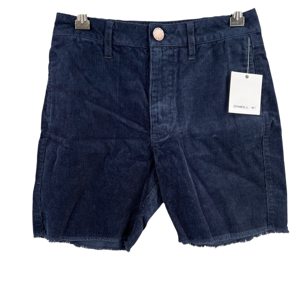 O'Neill Women's Daniela Corduroy Shorts‎ Navy Blue Size 25 New